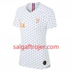 Frankrig Fodboldtrøjer Louisa Necib 14 Udebanesæt Kvindernes VM 2019 Kort ærmer